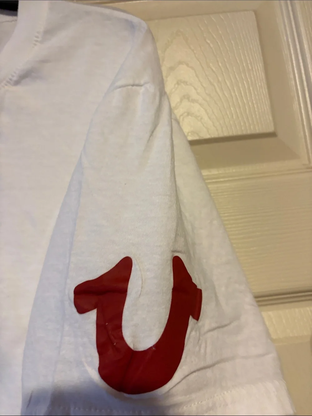True Religion White Short Sleeve Crew Neck Tee